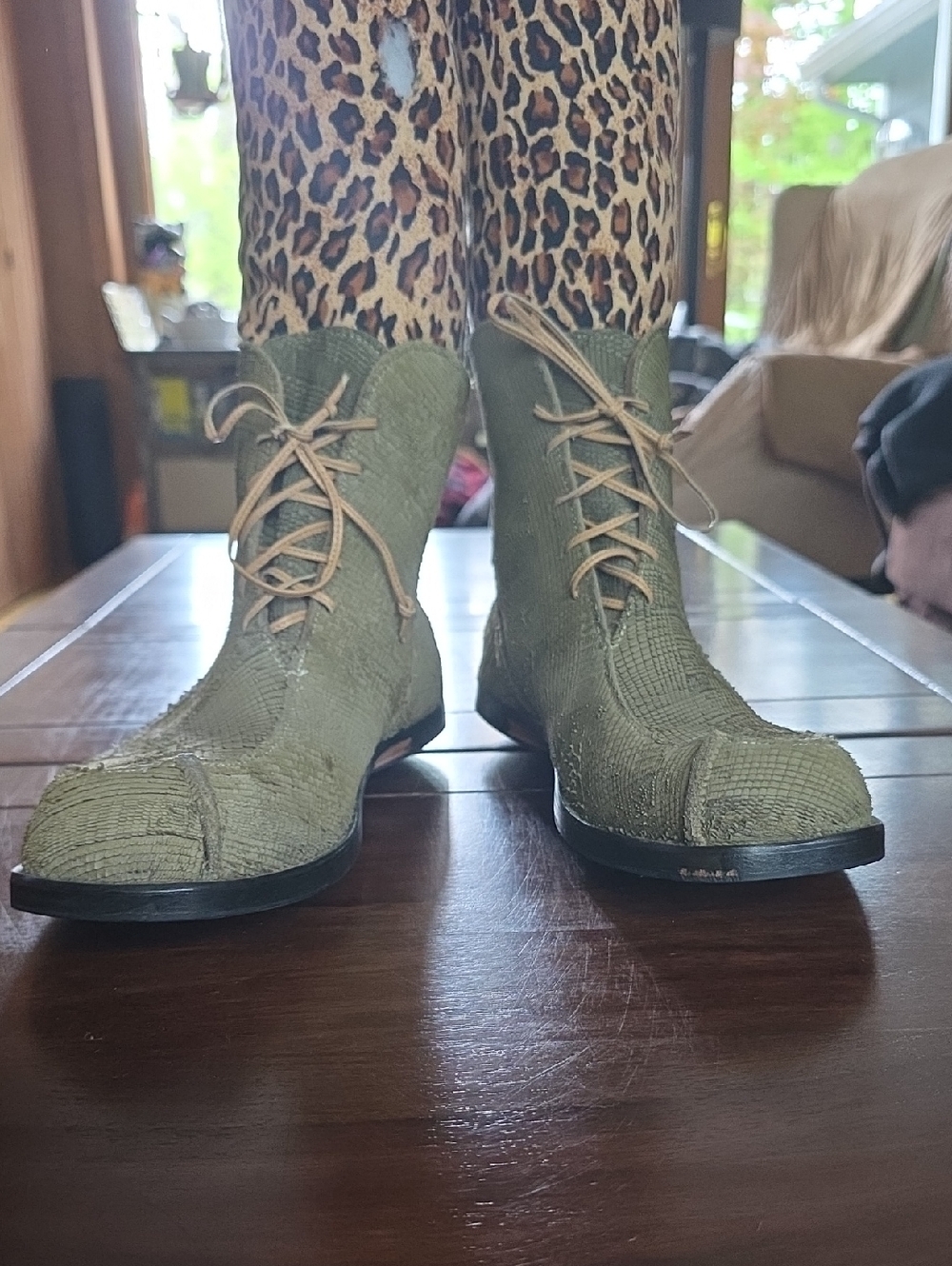 NWT Cydwoq lace- up booties